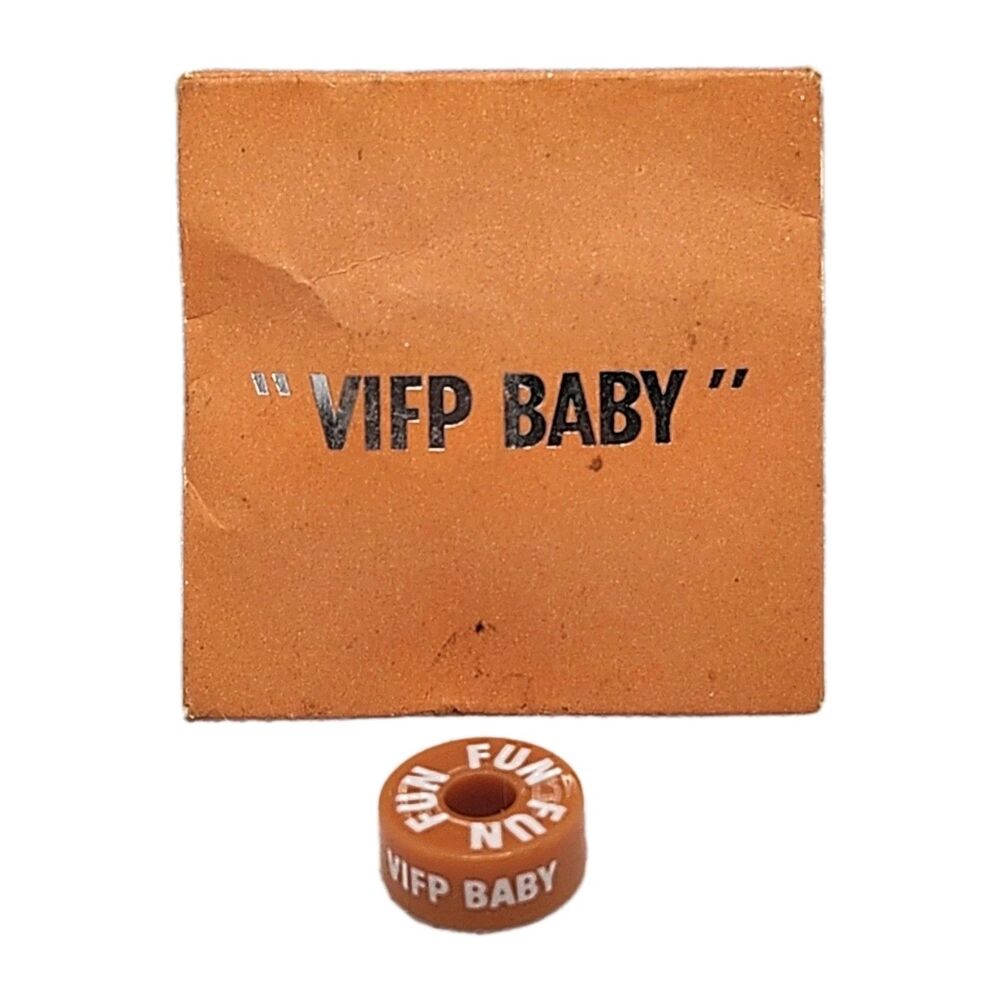 Carnival cruise effy Barrels of Fun Charm VIFP BABY Orange w/ White Letters